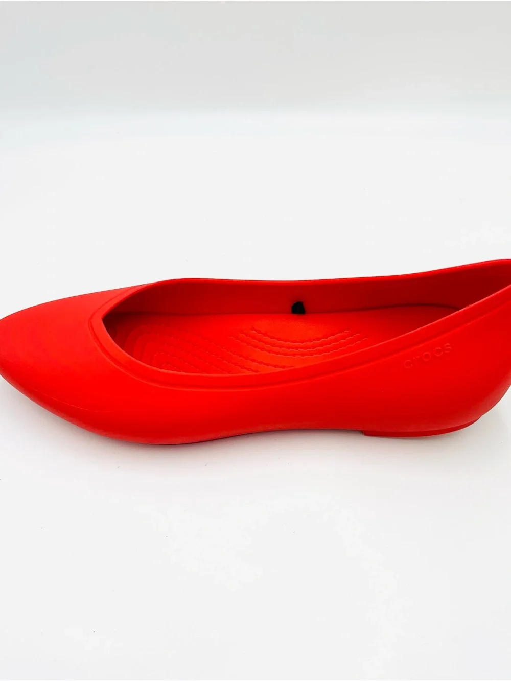 CROCS shoes Brooklyn Pointed Toe ballet Flats comfort classic red women size 7 - Picture 6 of 10